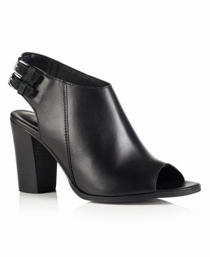 Superdry Wren Sling Back Heel Női Cipő Fekete | XVSBD6014